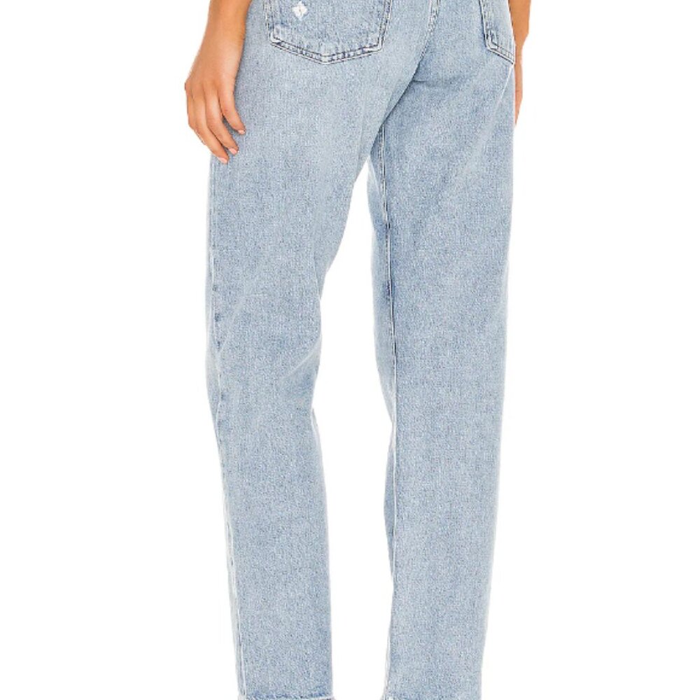 Agolde Light Wash Straight Leg Jeans - Picture 3 of 7